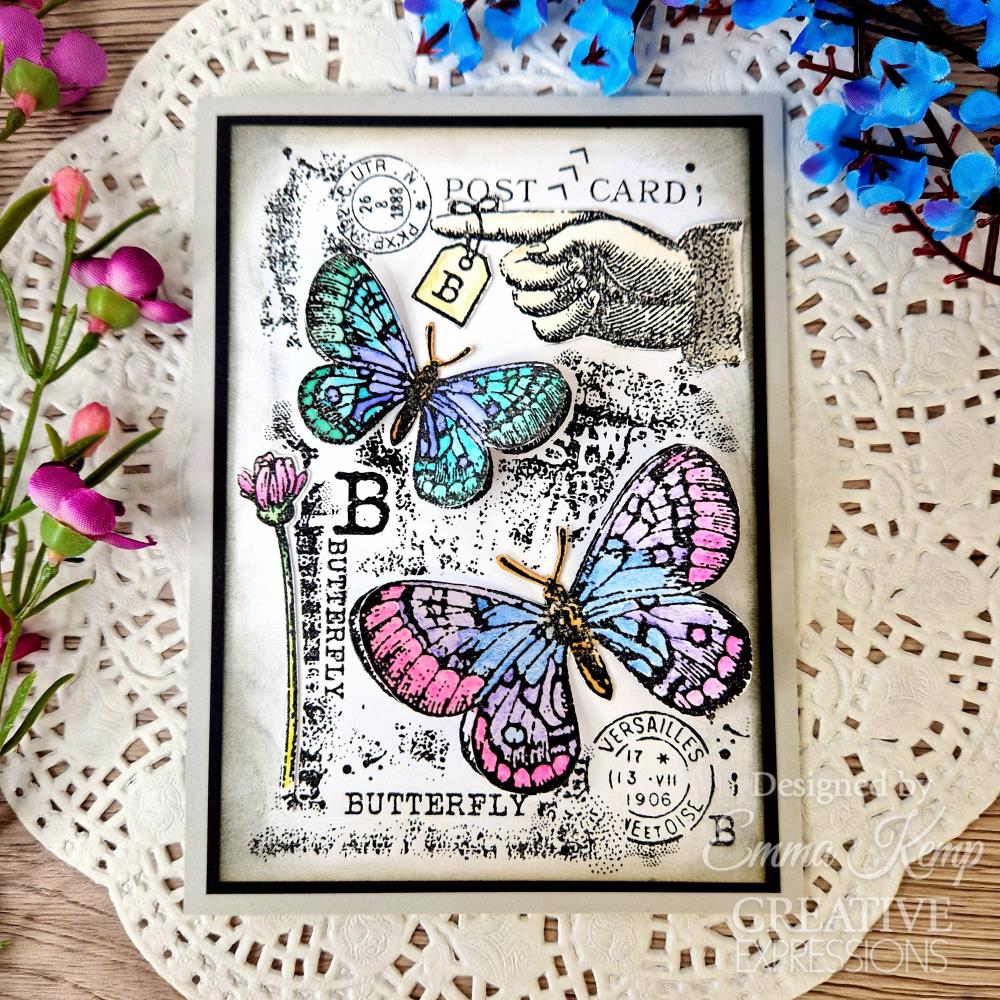 Woodware 4"X6" Clear Stamps: B Is For Butterfly (FRS991)