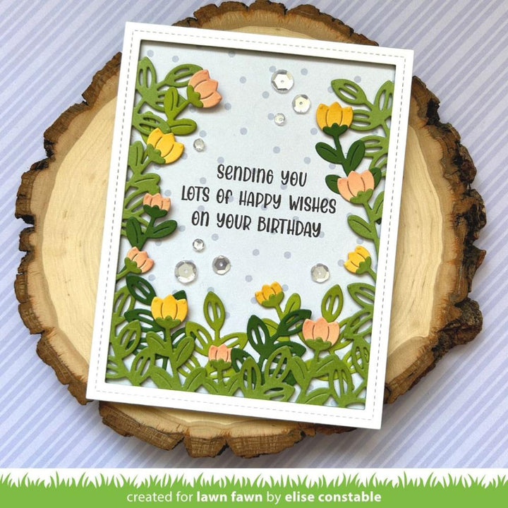 Lawn Fawn 4"X6" Clear Stamps: Henrys Build-A-Sentiment: Spring (LF3361)