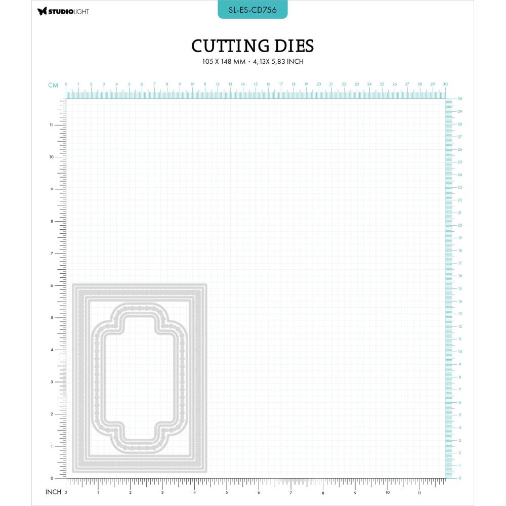 Studio Light Essentials Cutting Dies: Nr. 756, Card Shape Frame (LESCD756)