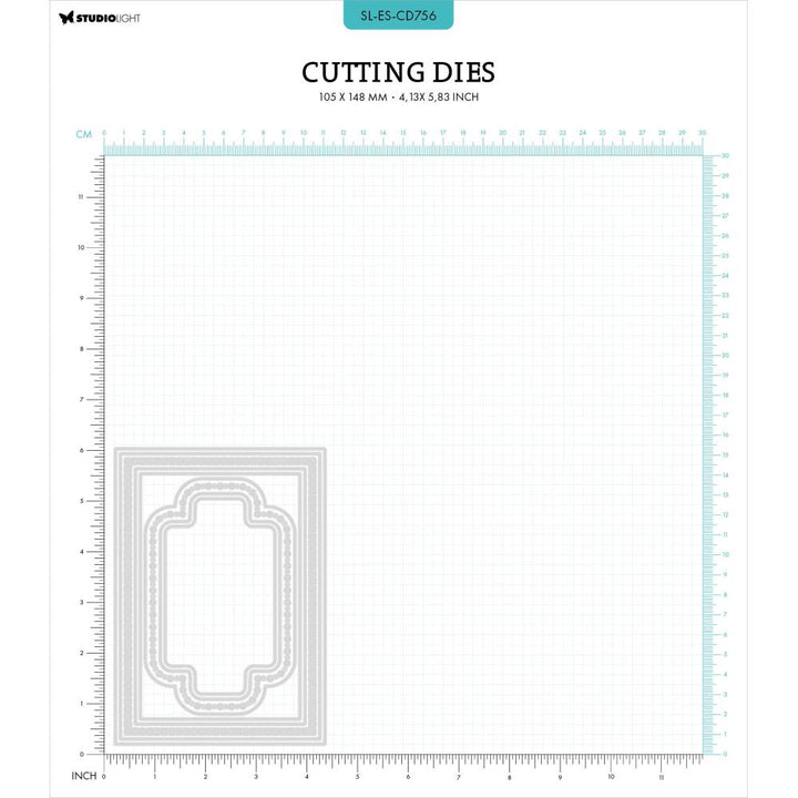 Studio Light Essentials Cutting Dies: Nr. 756, Card Shape Frame (LESCD756)