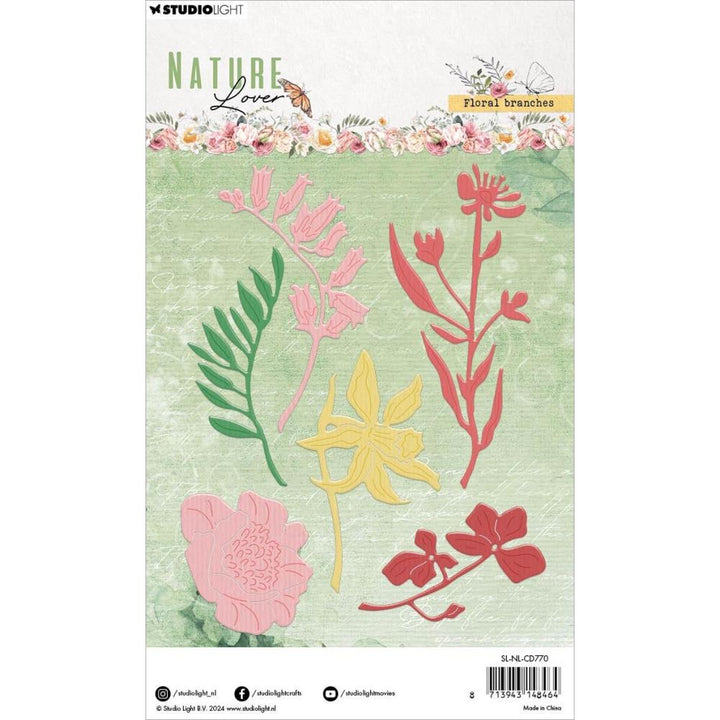 Studio Light Nature Lover Cutting Dies: Nr. 770. Floral Branches (LNLCD770)