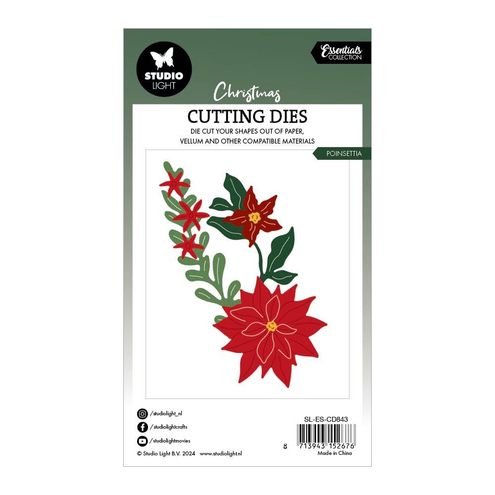 Studio Light Essentials Cutting Die: Nr. 843, Poinsettia (5A0023NQ1G6MZ)