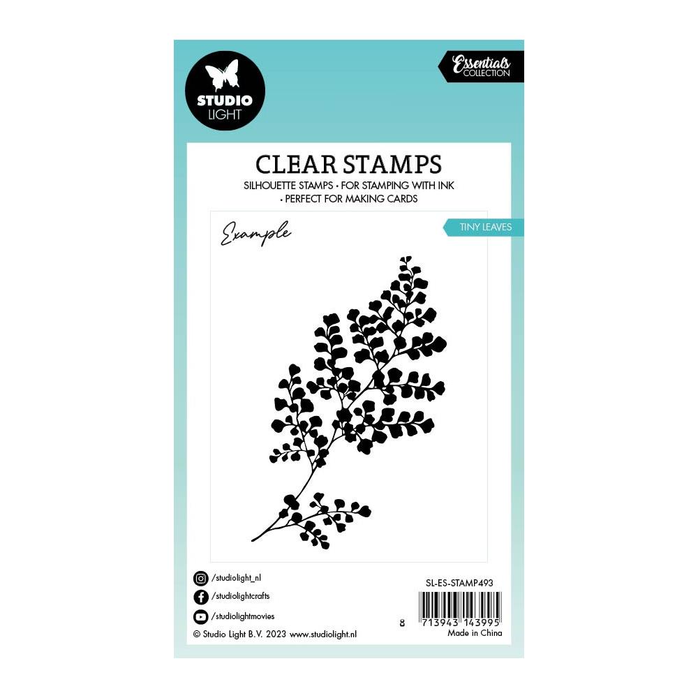 Studio Light Essentials Clear Stamp: Nr. 493, Tiny Leaves (STAMP493)