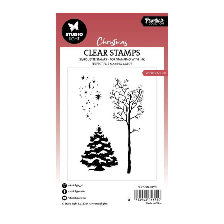 Studio Light Essentials Clear Stamps: Nr. 711, Winter Night (5A002BDT1GDYP)