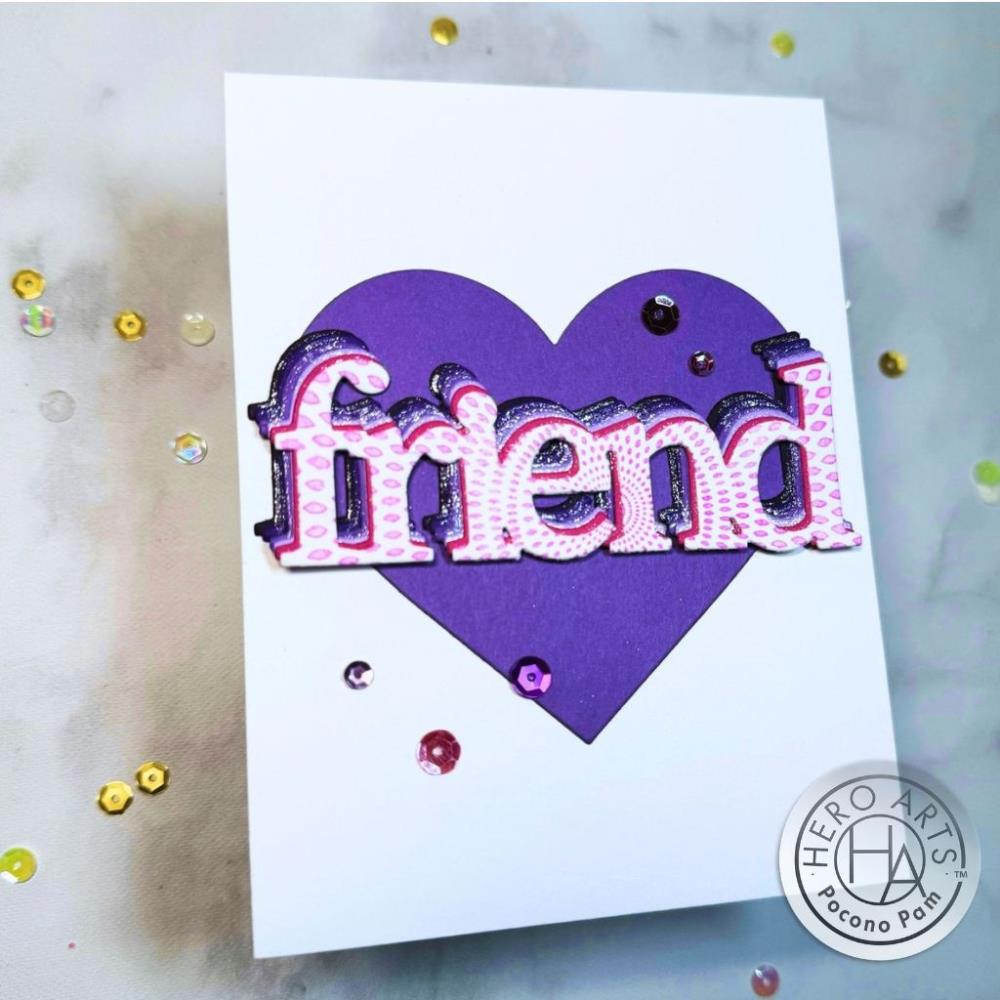 Hero Arts Stamp & Cut: Smile Friend XL (HADC307)