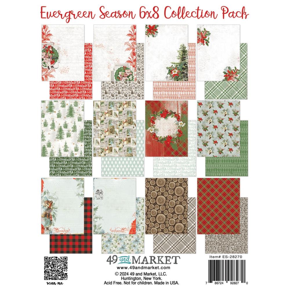 49 and Market Evergreen Season 6"X8" Collection Pack (5A0027PW1GB17)