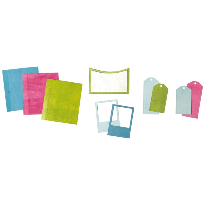 Sizzix Thinlits Die Set: Journal Essential Pages, 9/Pkg, By 49 And Market (666744)