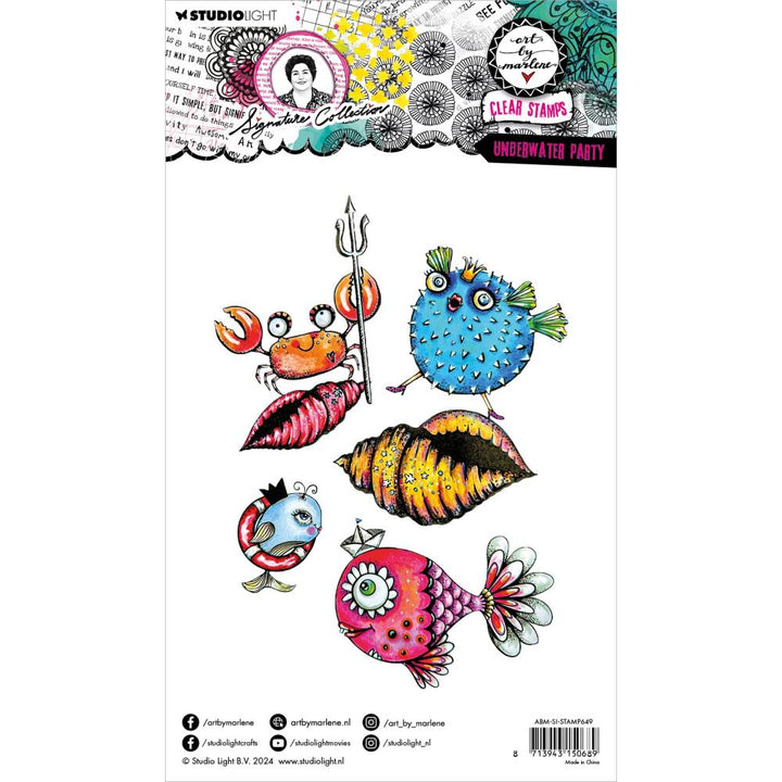 Art by Marlene Signature Collection Clear Stamps: Nr. 649, Underwater Party (5A0023MX1G6MM)