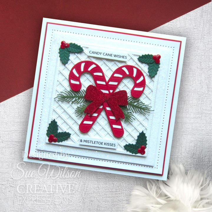 Creative Expressions Craft Dies: Festive Pierced Lattice Background, By Sue Wilson (5A0028401GB63)