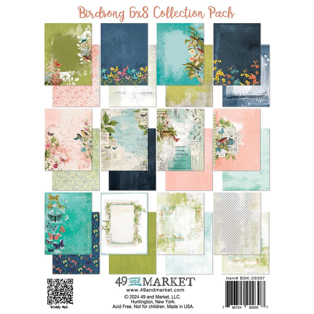 49 and Market Birdsong 6"X8" Collection Pack (5A002C0T1GFL0)