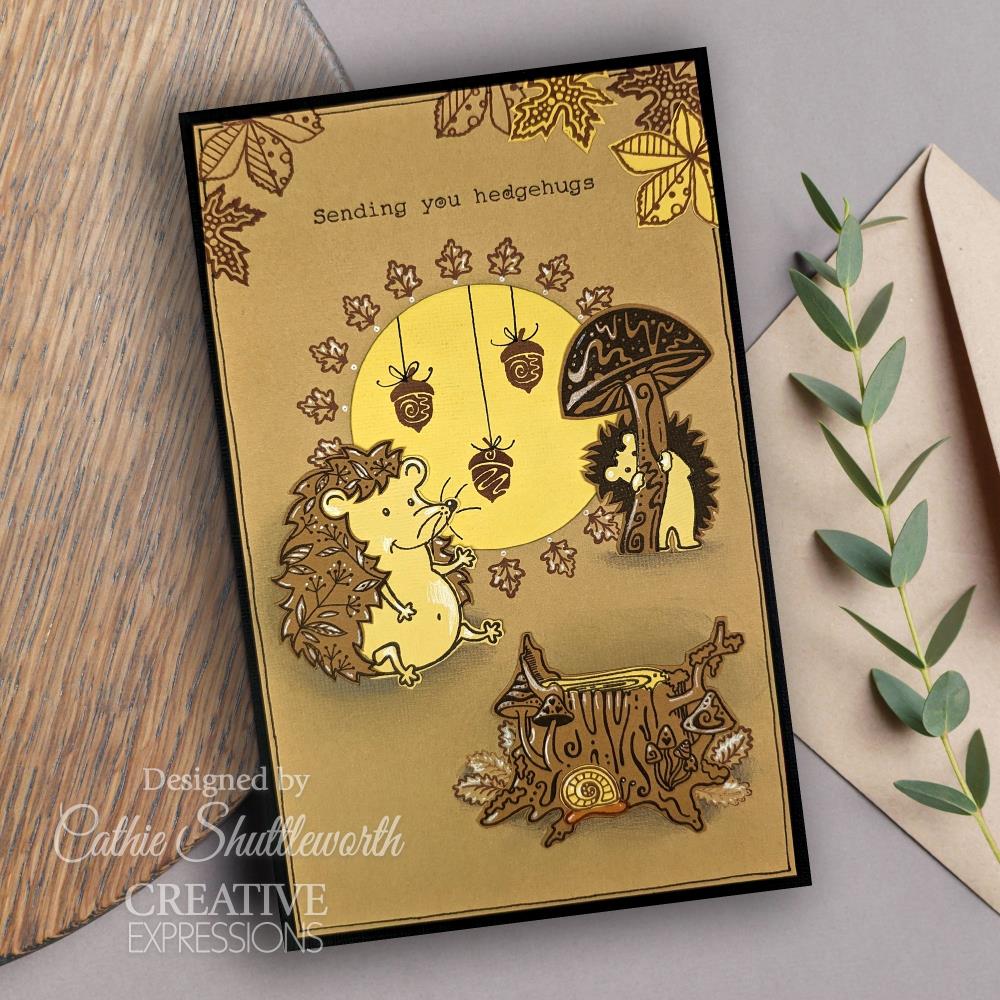 Creative Expressions 6"X8" Clear Stamp Set: Hedgehugs, Designs By Dora (5A00283S1GB5S)