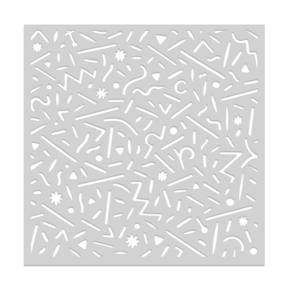 Hero Arts 6"X6" Stencil: Dancing Lines (5A0025RW1G8J3)