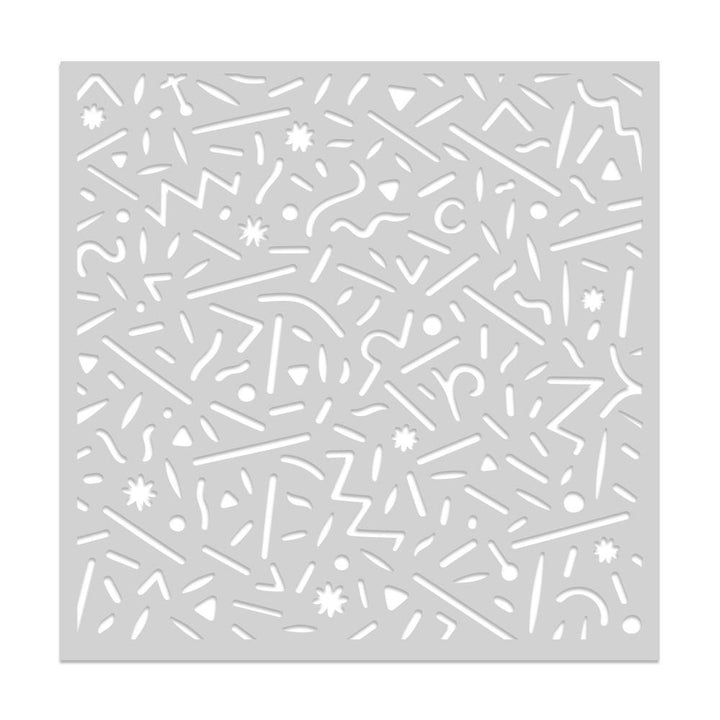 Hero Arts 6"X6" Stencil: Dancing Lines (5A0025RW1G8J3)