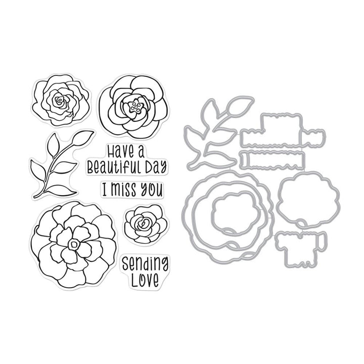Hero Arts Clear Stamp & Die Combo: Beautiful Day (HASB362)
