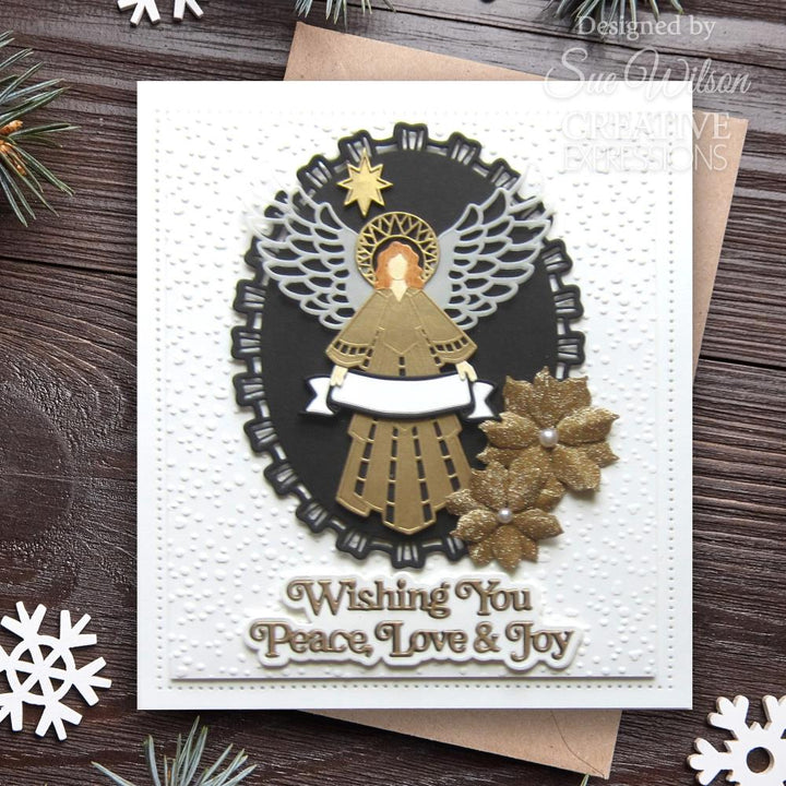 Creative Expressions Craft Dies: Festive Christmas Angel 2024, By Sue Wilson (5A00283J1GB5Z)