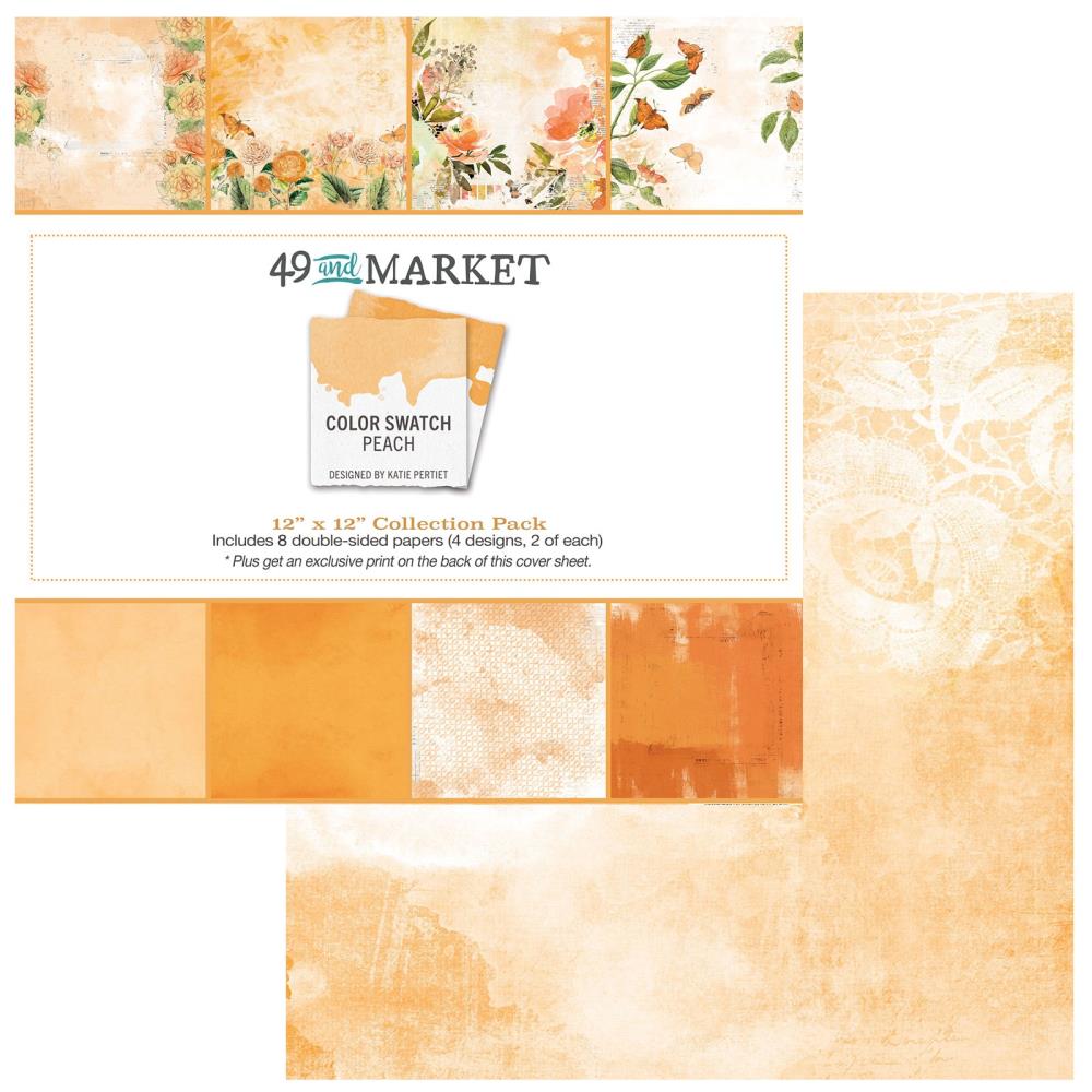 49 and Market Color Swatch: Peach 12"X12" Collection Pack (CSP24890)