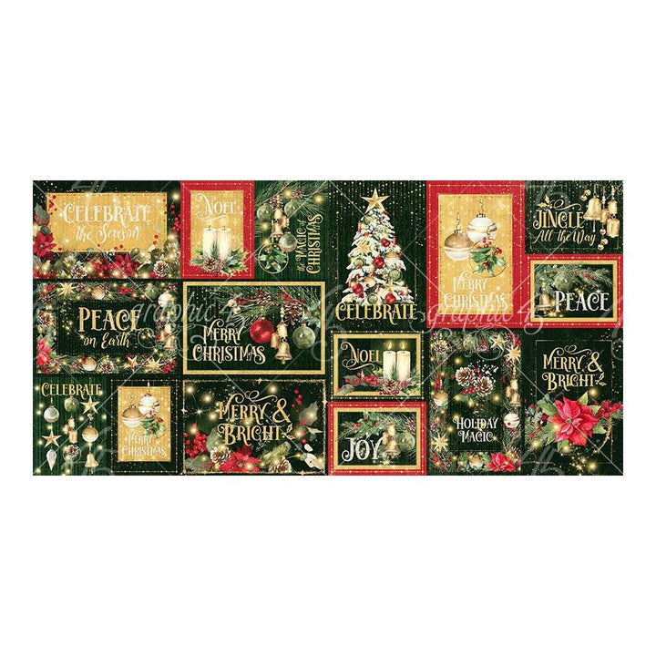 Graphic 45 Merry & Bright Journaling Cards (5A002C071GFHL)