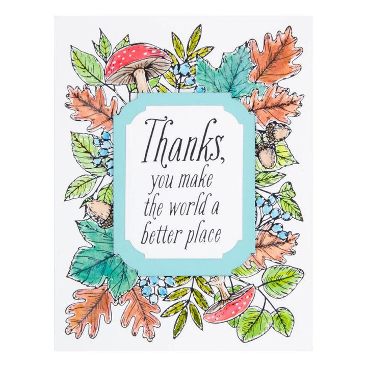 Spellbinders Etched Dies: Autumn Collection - Notched Corner Frame (S5602)