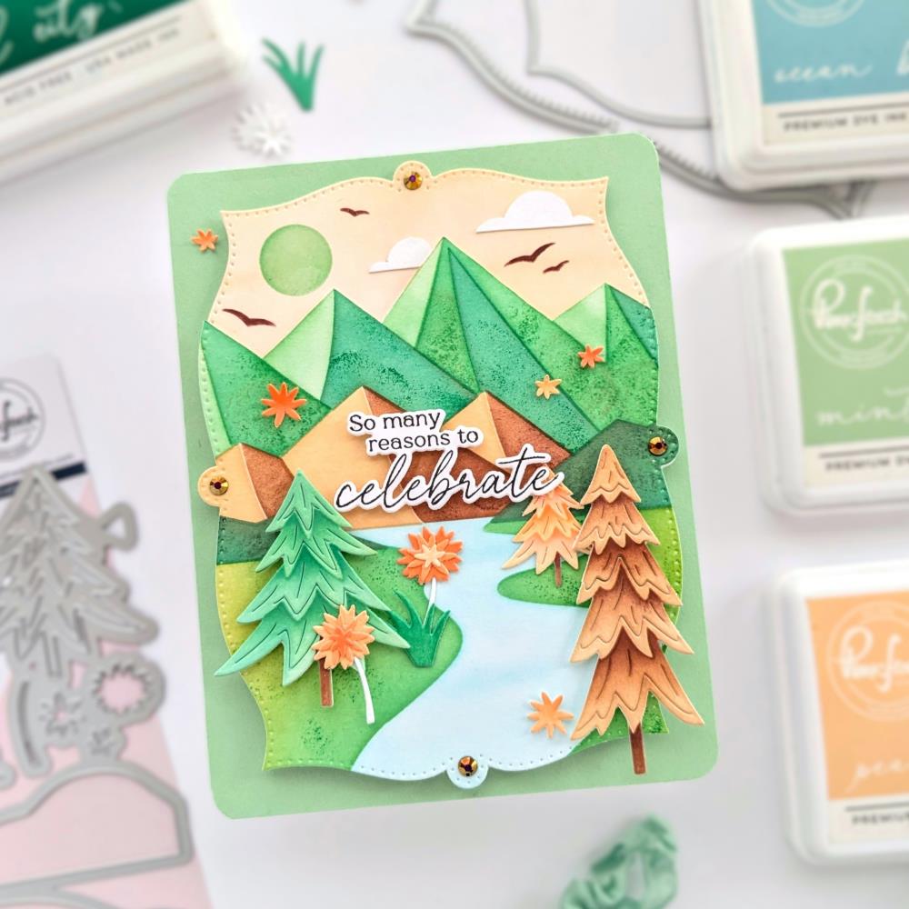 Pinkfresh Studio Die Set: Trees (5A002CW11GGC3)