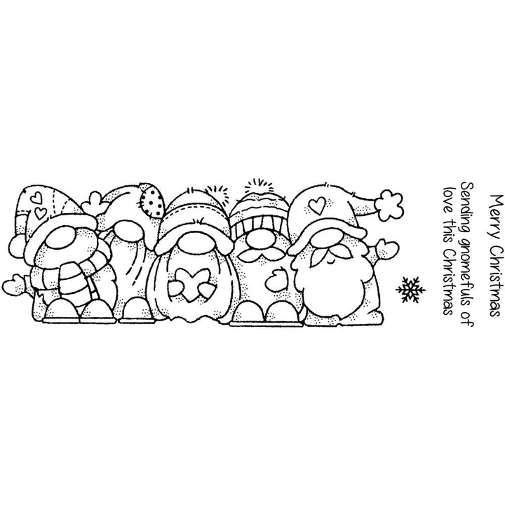 Woodware 8"X2.6" Clear Stamps Singles: Christmas Gang
 (FRS423)
