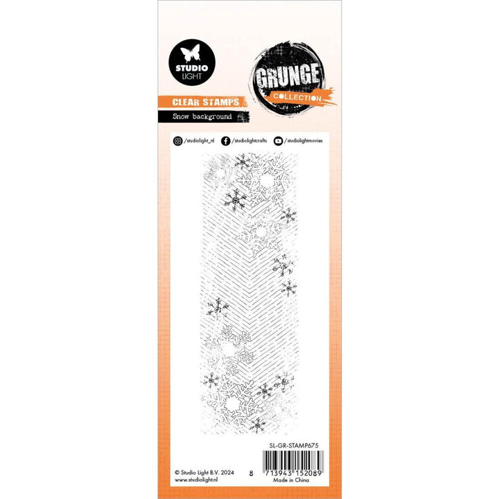 Studio Light Grunge Clear Stamp: Nr. 675, Snow Background (5A0023GX1G6PY)