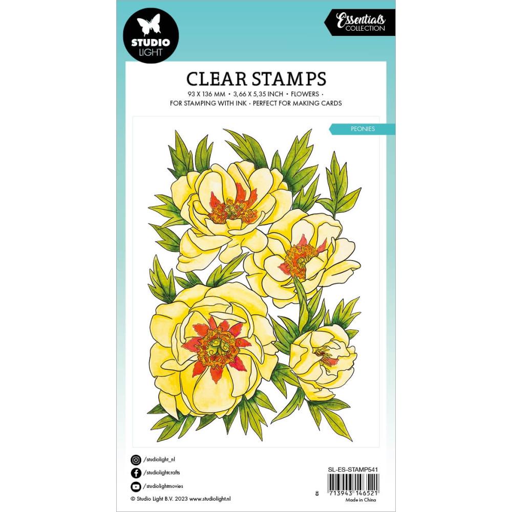 Studio Light Clear Stamp: Nr. 541, Peonies (STAMP541)