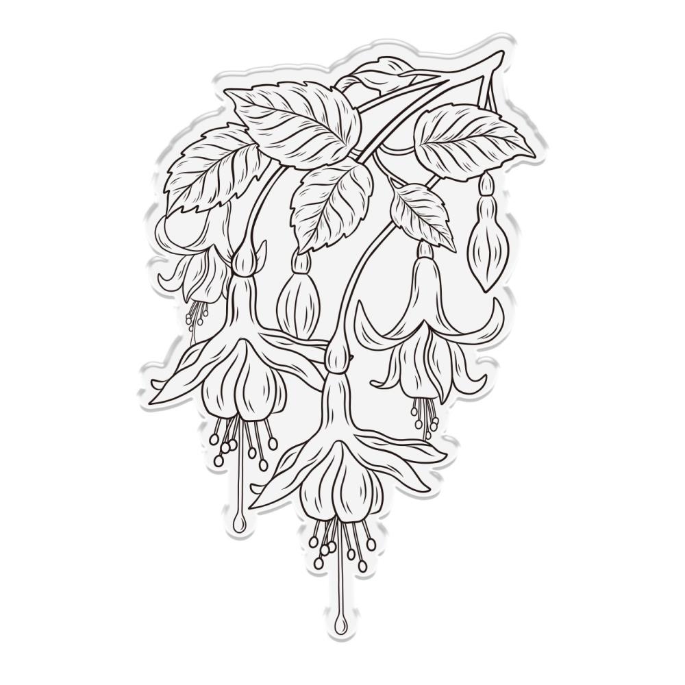 Crafter's Companion Nature's Garden Fabulous Fuchsia Stamp & Die Set: Cascading Fuchsia (FSTDCAFU)