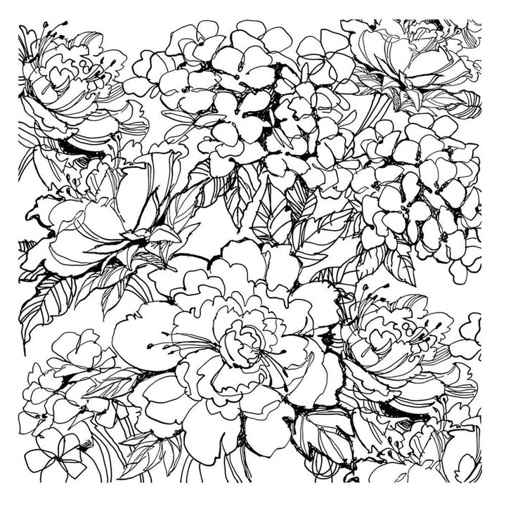 Stampendous Beautiful Backgrounds Cling Rubber Stamp: Floral Garden (5A002C7C1GFS7)