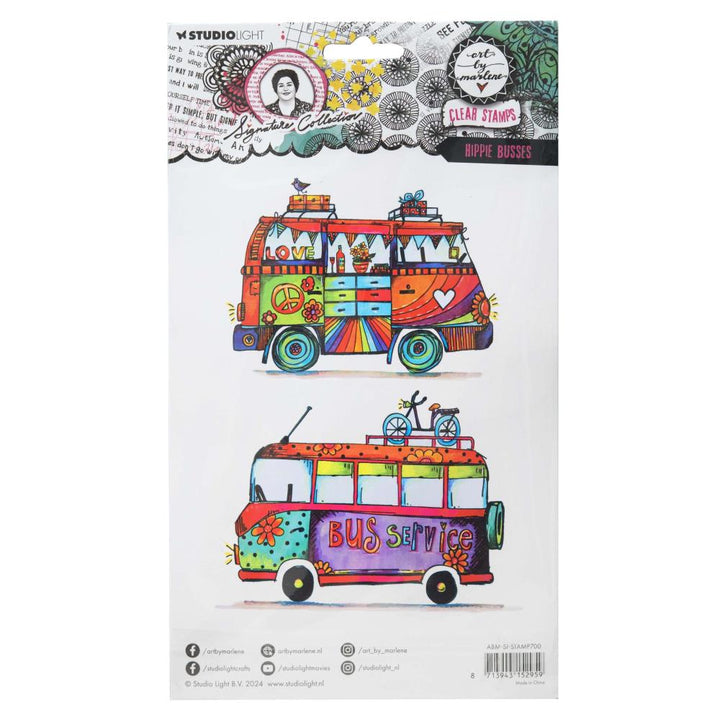 Art by Marlene Signature Collection Clear Stamps: Nr. 700, Hippie Busses (5A002BFD1GDXS)