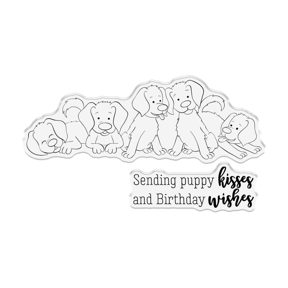 Crafter's Companion Stamp & Dies: Puppies (5A002C9F1GFVN)