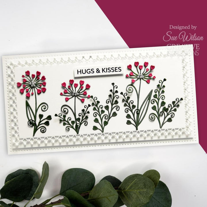 Creative Expressions Craft Dies: Love & Romance - Heart Blooms, By Sue Wilson (CED1549)
