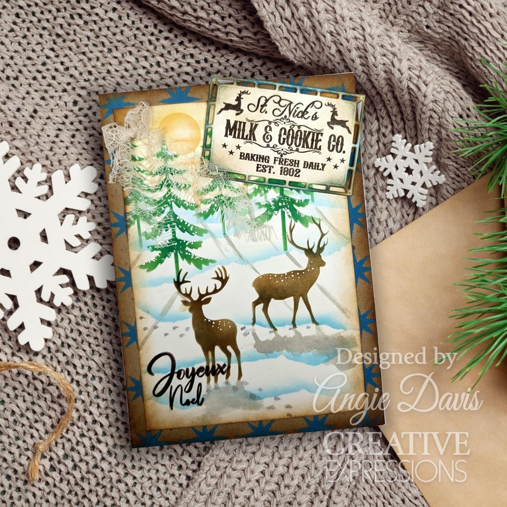 Creative Expressions Taylor Made Journals 6"X6" Stencil: Woodland Friends (5A002B511GDMS)