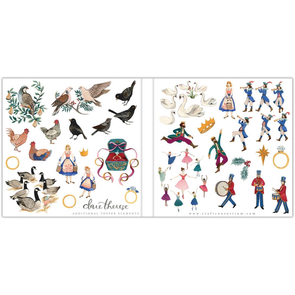 Craft Consortium 12 Days Of Christmas 6"X6" Double-Sided Paper Pad, 40/Pkg (PPAD044B)