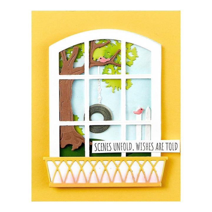 Spellbinders Windows With A View Etched Dies: Vista View Window, By Tina Smith (S5626)