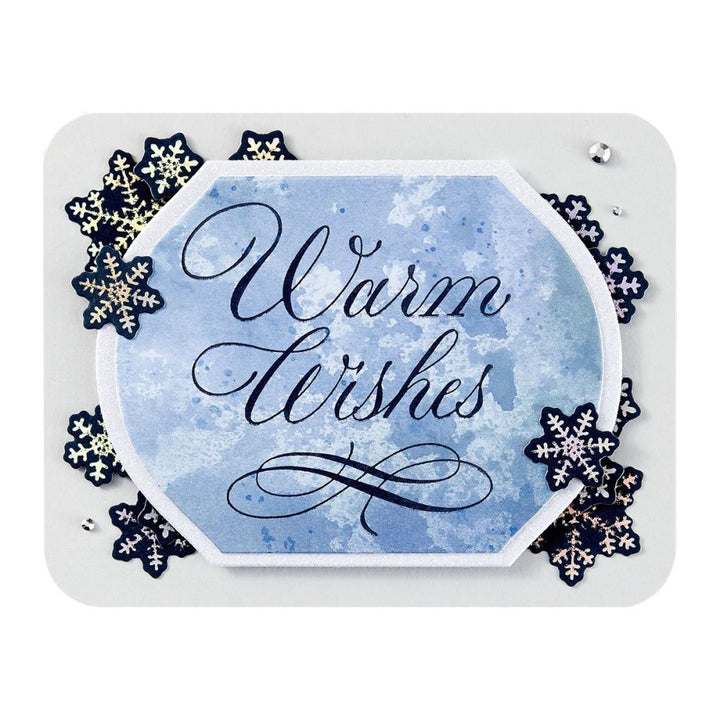 Spellbinders BetterPress Press Plate: Copperplate Warm Wishes, By Paul Antonio (5A002C881GFRS)