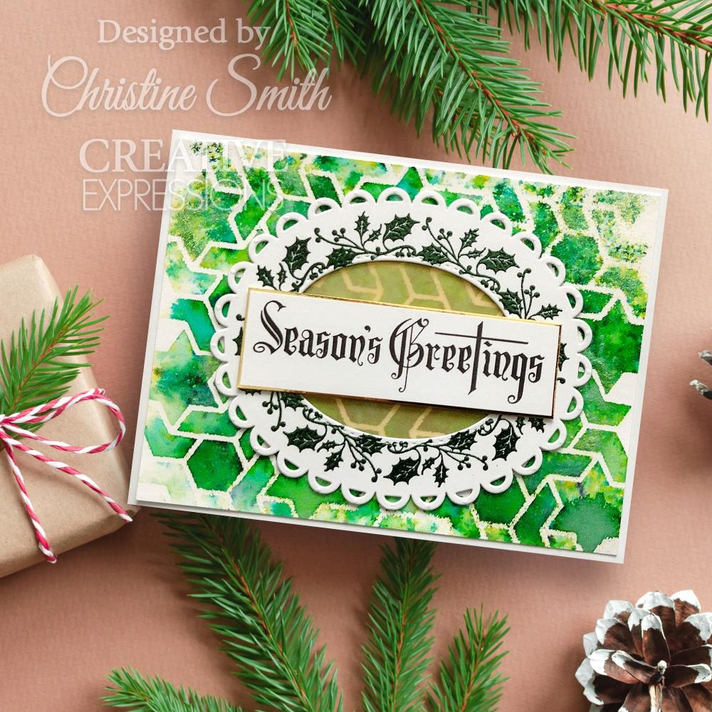 Creative Expressions Taylor Made Journals 6"X8" Clear Stamp: Season's Greetings (5A002B5F1GDNQ)