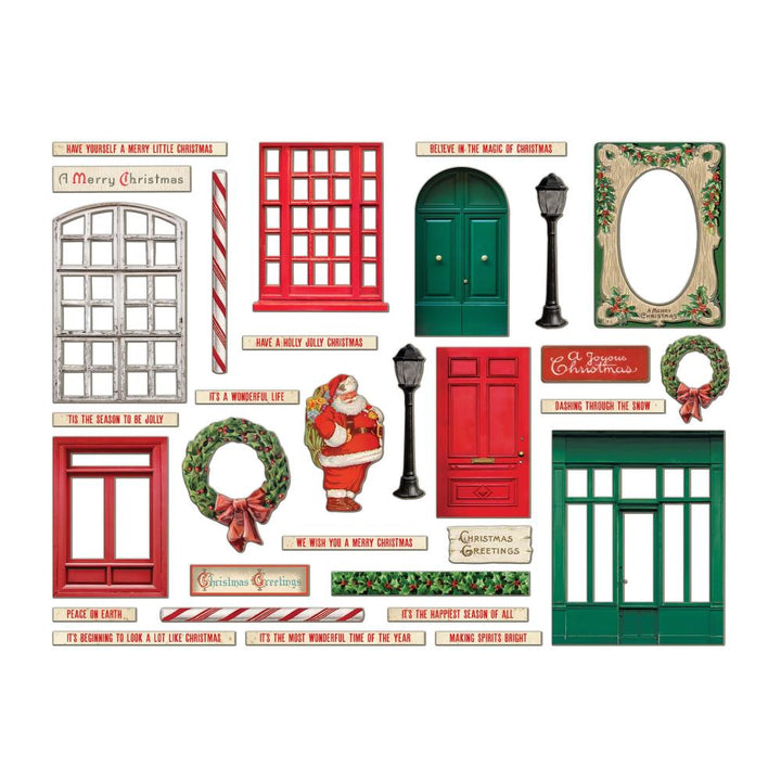 Tim Holtz Idea-ology Christmas: Baseboards + Transparencies (2024) (5A0026RX1G96R)