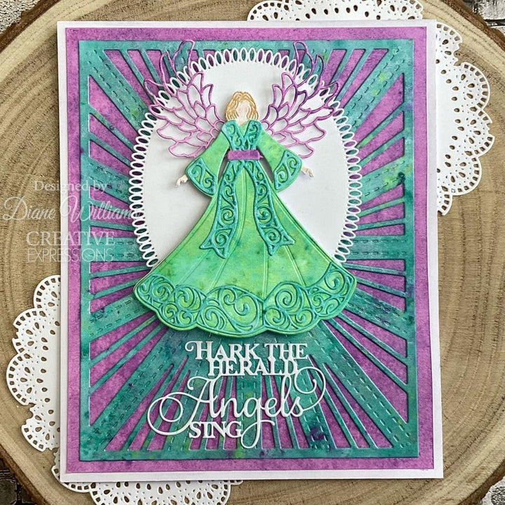 Creative Expressions Craft Dies: Festive Hark The Harald Angels Sing, By Sue Wilson (CEDME140)