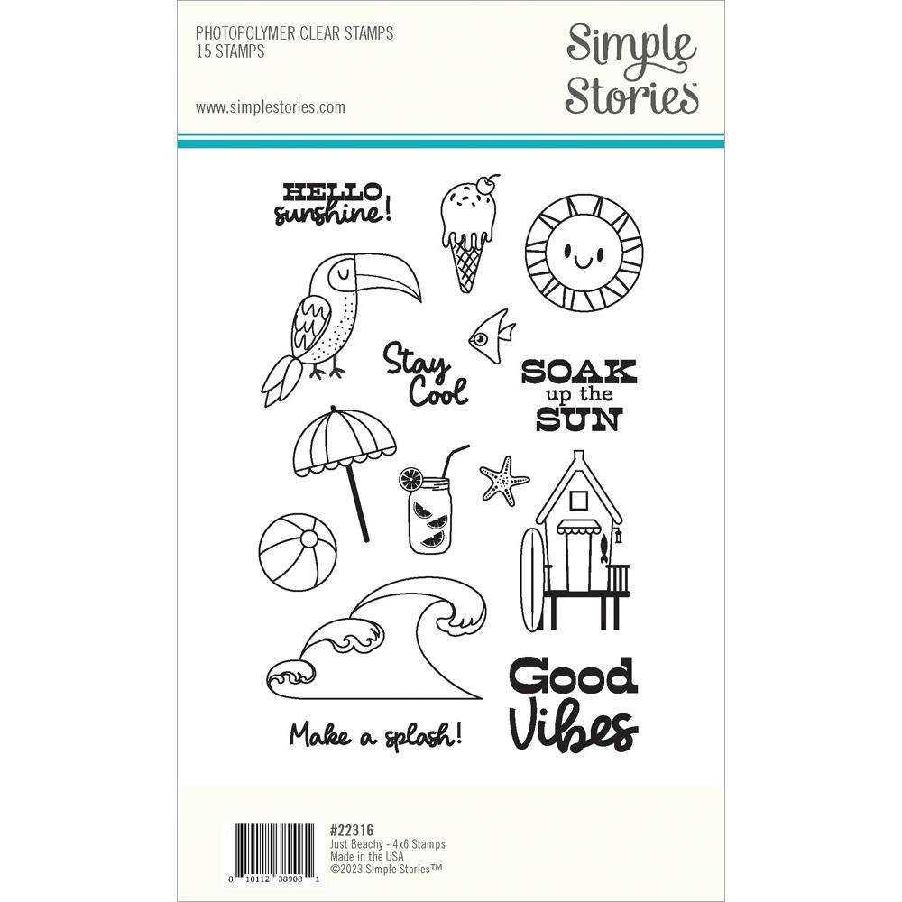 Simple Stories Just Beachy Clear Stamps (JBY22316)