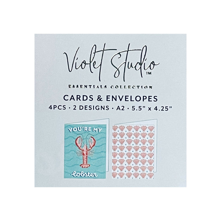 Crafter's Companion Violet Studio Notecards And Envelopes: New Nautical (NTC6NAUN)