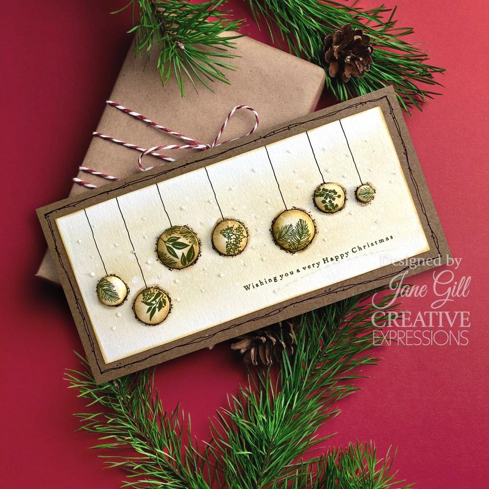Woodware 4"X6" Clear Stamp Singles: Bubble Ornaments (JGS853)