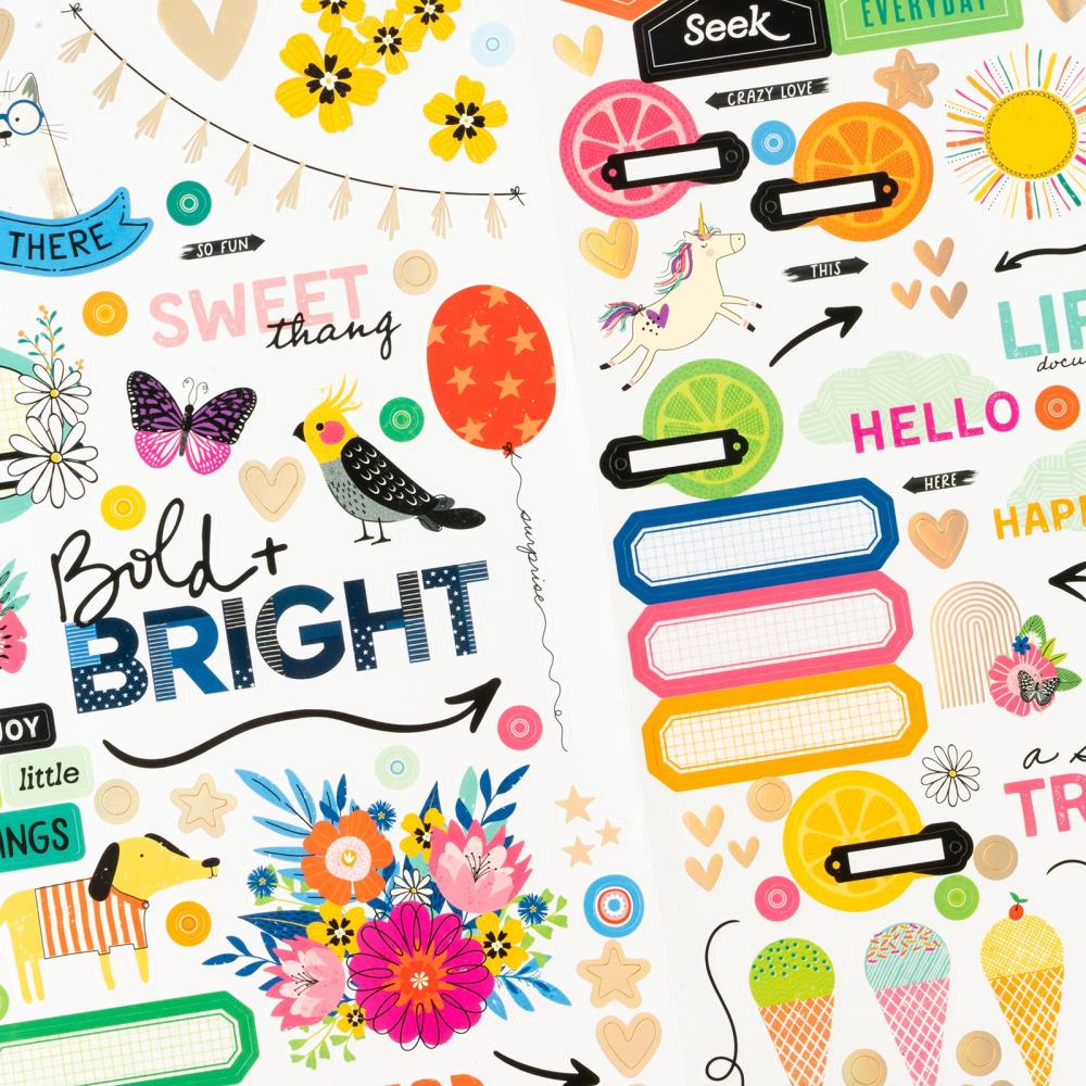 Vicki Boutin Bold And Bright 6"X12" Cardstock Stickers, 135 Pieces (5A0026JX1G911)