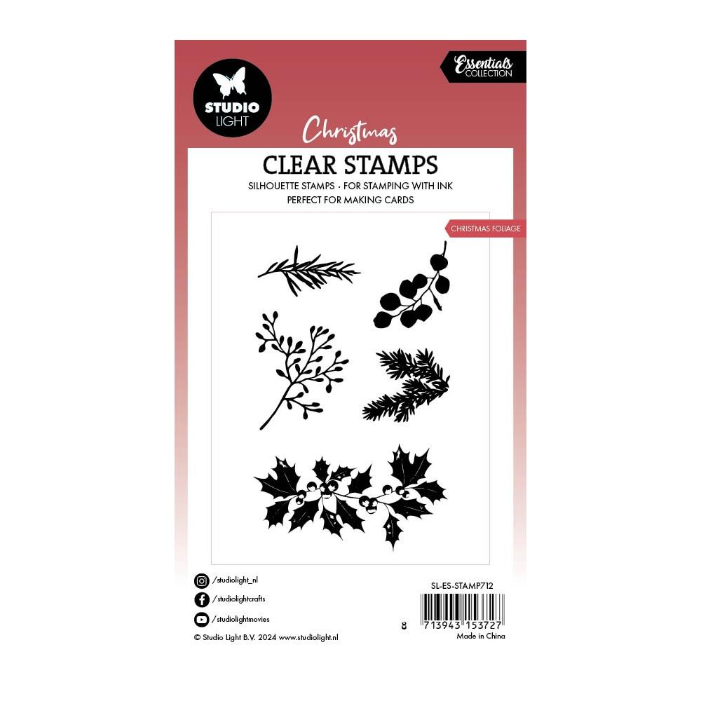 Studio Light Essentials Clear Stamps: Nr. 712. Christmas Foliage (5A002BGG1GDZG)