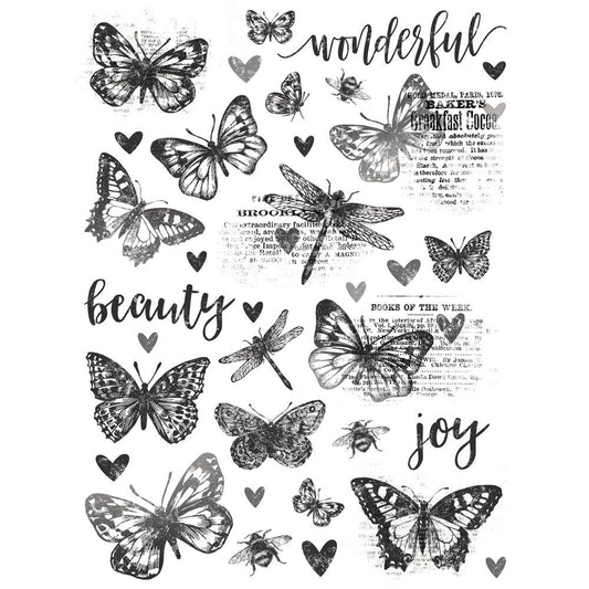 Simple Stories Simple Vintage Essentials Rub-Ons: Butterflies (SVE20426)