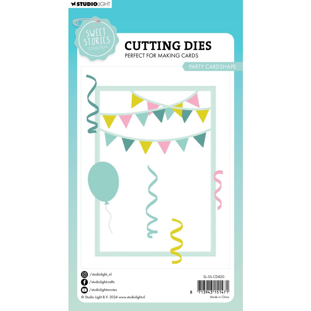 Studio Light Sweet Stories Cutting Die: Nr. 820, Party Cardshape (5A0023LS1G6KK)