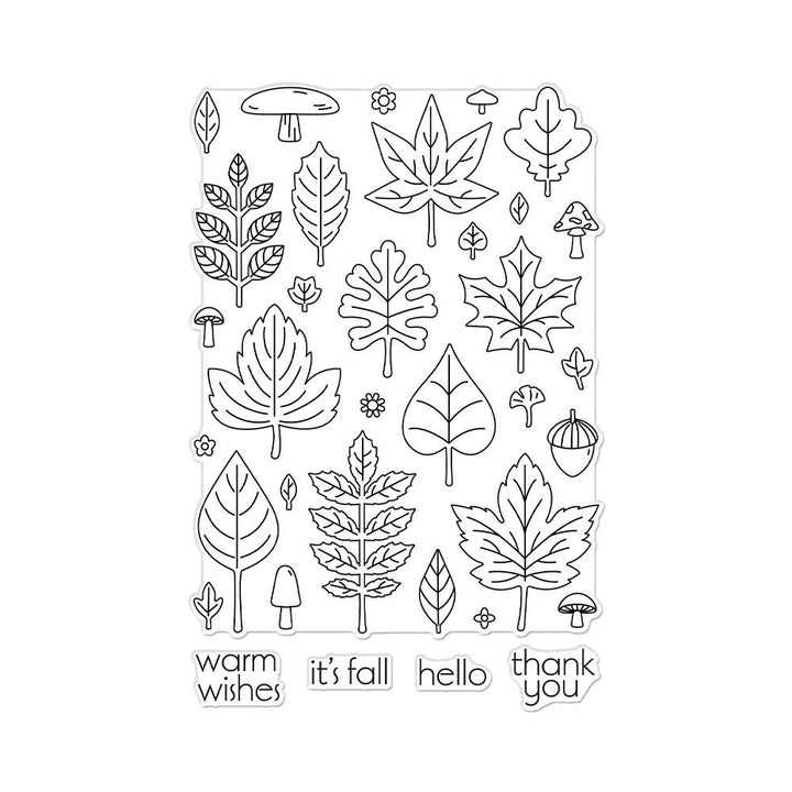 Hero Arts 4"X6" Clear Stamps: Fall Pattern (5A002CFR1GFYF)