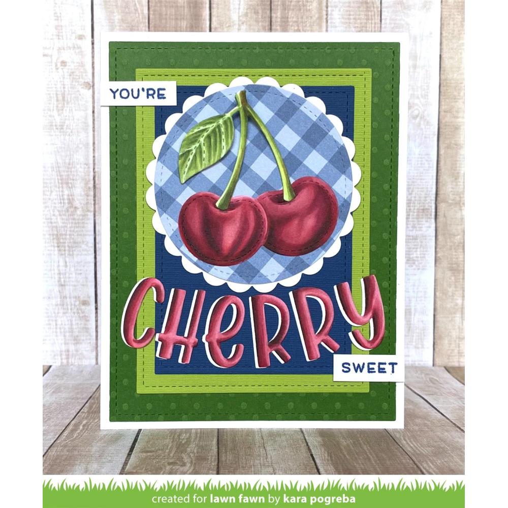 Lawn Fawn Lawn Cuts Custom Craft Die: Cheery Cherries, 5/Pkg (LF3179)