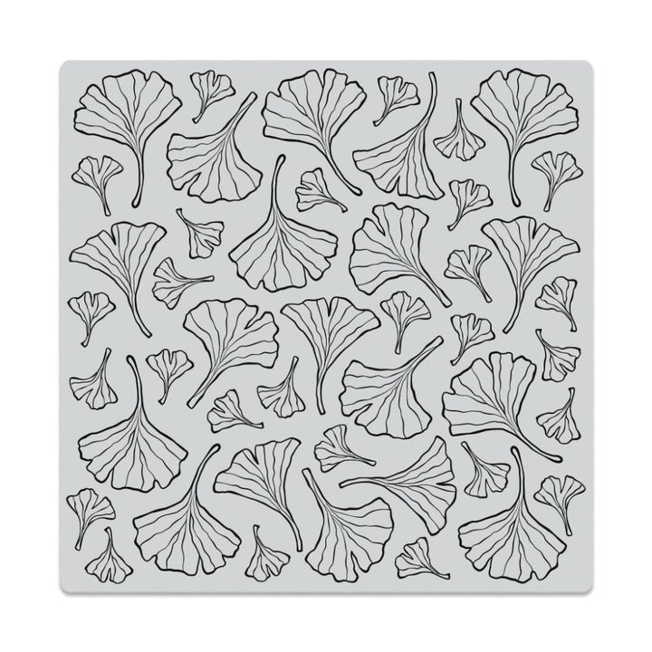 Hero Arts Bold Prints 6"X6" Cling Stamp: Ginkgo Leaves Pattern (HACG926)