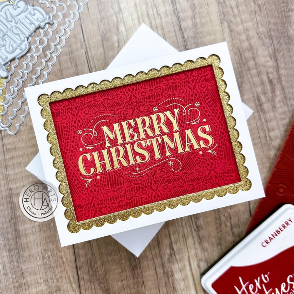 Hero Arts Letterpress & Foil Plate: Merry Christmas (5A002CDL1GFY8)