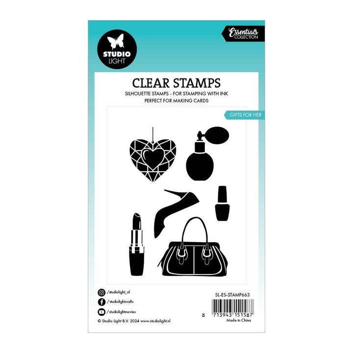 Studio Light Essentials Clear Stamps: Nr. 663, Gifts For Her (5A0023JP1G6LR)